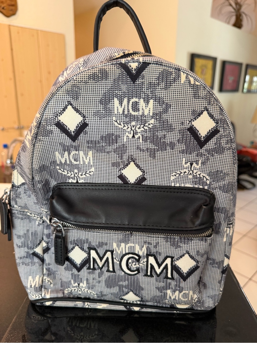 Authentic MCM Denim
Jacquard Backpack In Great Condition Pre-Owned - Picture 1 of 10